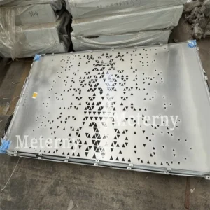 Aluminum Cladding with Triangular Pattern Perforation