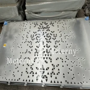 Aluminum Sheet Perforation with Triangular Patterns