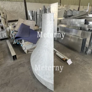 CNC Bent Aluminum Panel for Column Cladding