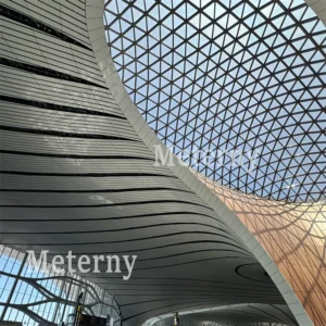 Custom Curved Aluminum Ceiling for Airport Terminals
