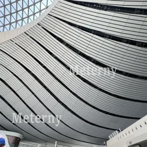 Streamlined Aluminum Ceiling for Airport Lobby